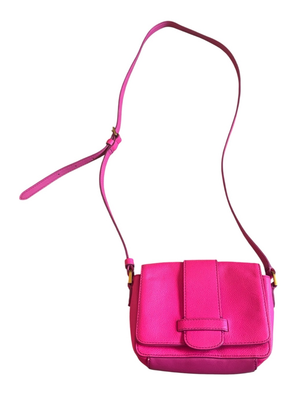 Fossil Pink Leather Crossbody Bag